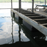 A dock being renovated using Formex dock floats