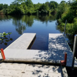 Picture of a newly built dock using Formex dock floats