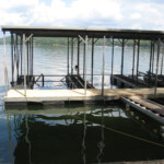 Picture of a dock in the process of being renovated using Formex dock floats