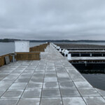 A large dock built using Formex dock floats