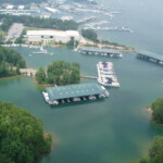 A marina built using Formex dock floats
