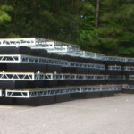 Sections of docks made using Formex dock floats